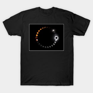 Total Solar and Lunar Eclipses taken April 8, 2024 and March 14, 2025 T-Shirt